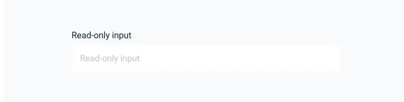 Estilizar formulário com CSS puro: estilização feita com :read-only.
