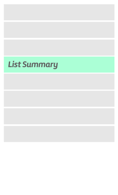 Interfaces Transicionais: item de lista como contêiner
