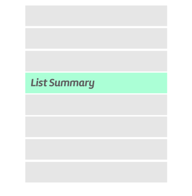 Interfaces Transicionais: item de lista full view
