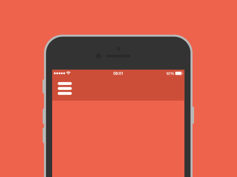 Motion UI - Animação funcional: animação de menu hambúrguer